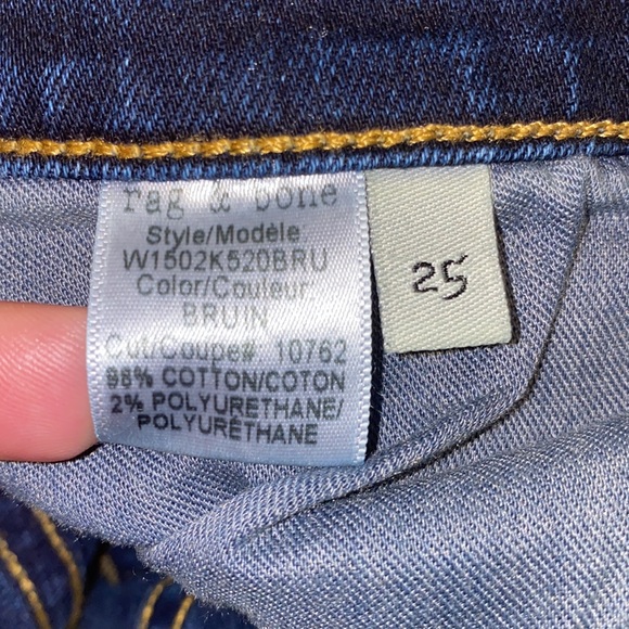 Rag & Bone The Skinny Women’s Jeans In Bruin Size 25 - Picture 8 of 13